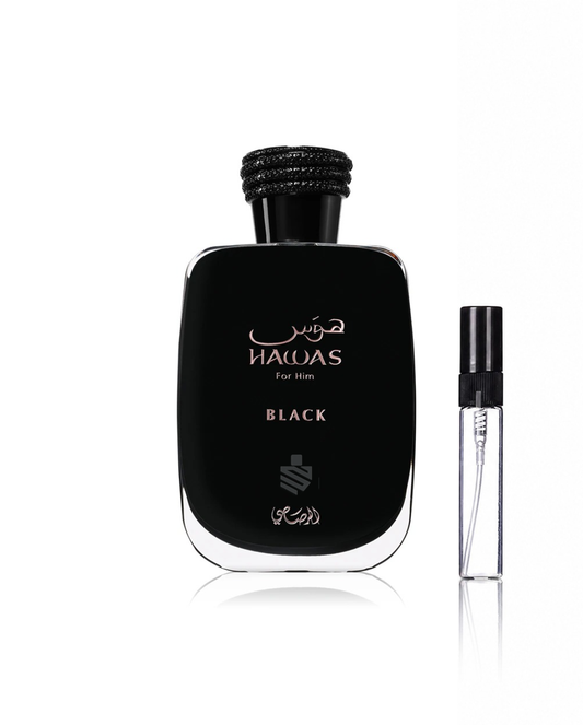 Hawas Black EDP Amostra 5ML